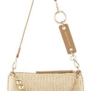 Straw Beach Bag Women Summer Handwoven Cylinder Purse Multiple Removable Straps